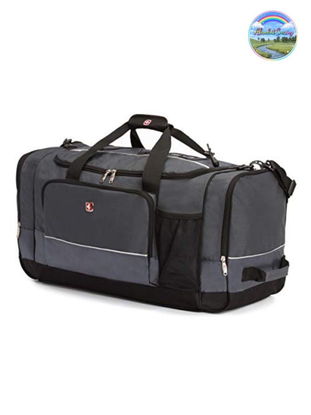 SwissGear Apex Travel Duffle Bag with Bungee-Cord System, Polyester, Water